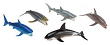 Pack 5 figuras de animales marinos (color/modelo surtido)